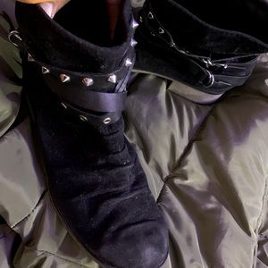 Spike ankle boots